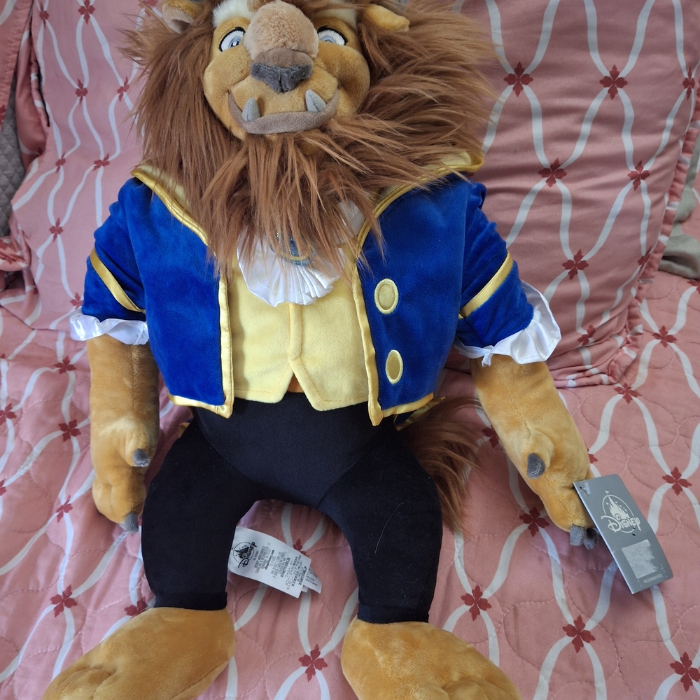 Disney Beast Plush with Blue and Gold Outfit
